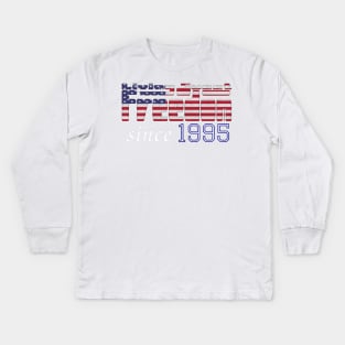 Living Sweet Freedom Since 1995 Kids Long Sleeve T-Shirt